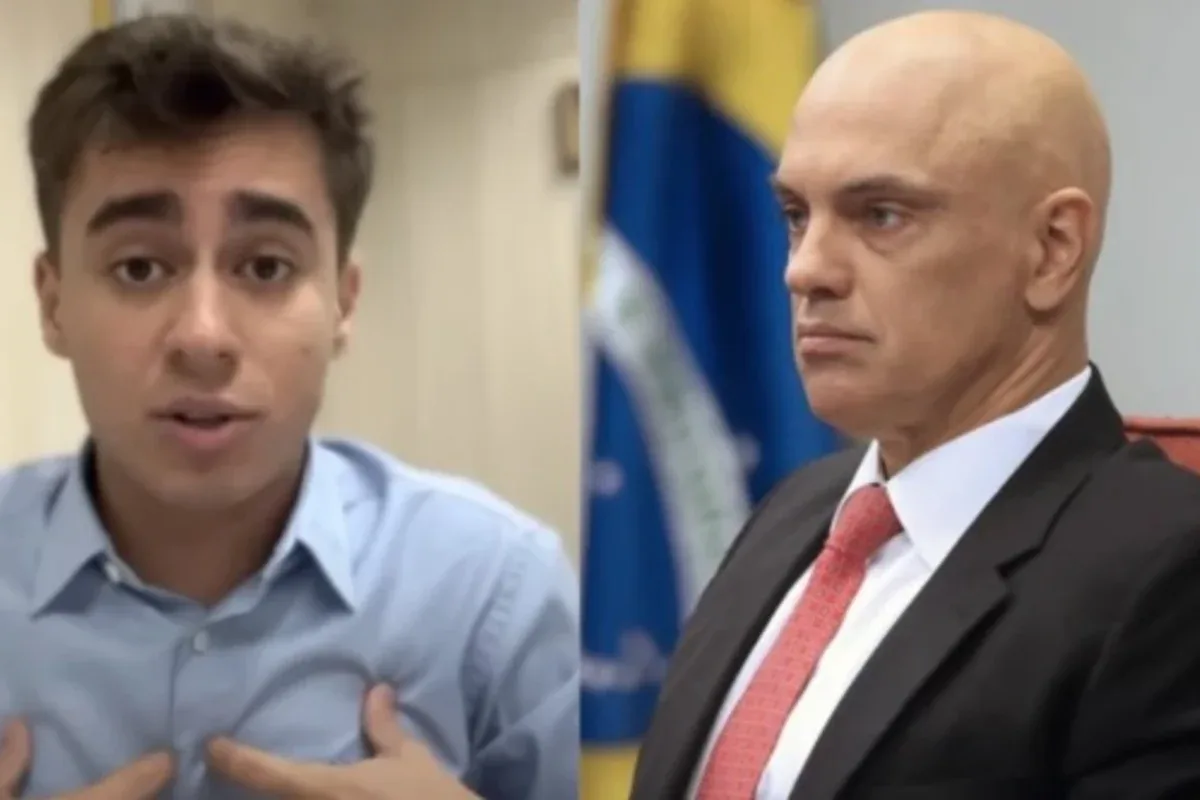 Nikolas Ferreira usa camiseta com imagem de Moraes e frase polêmica após vídeo de jatinho