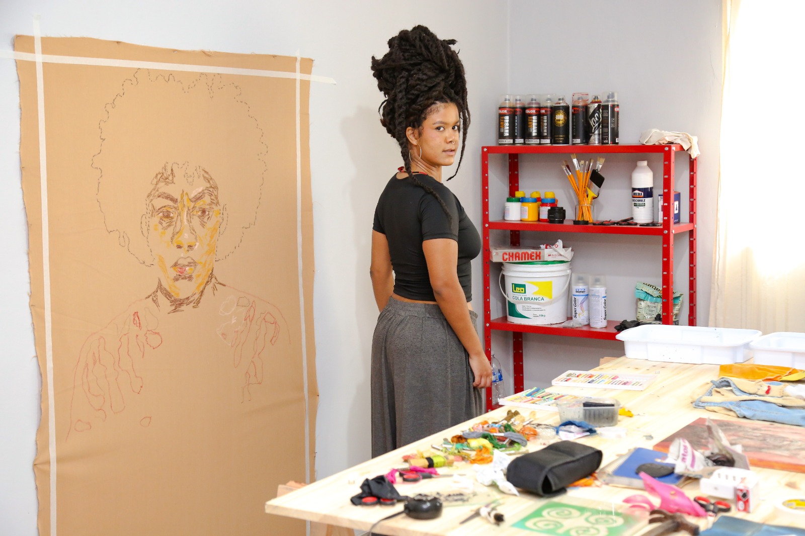 Pietra Canle inaugura exposição "Decidi sonhar para não sucumbir" na Galeria L