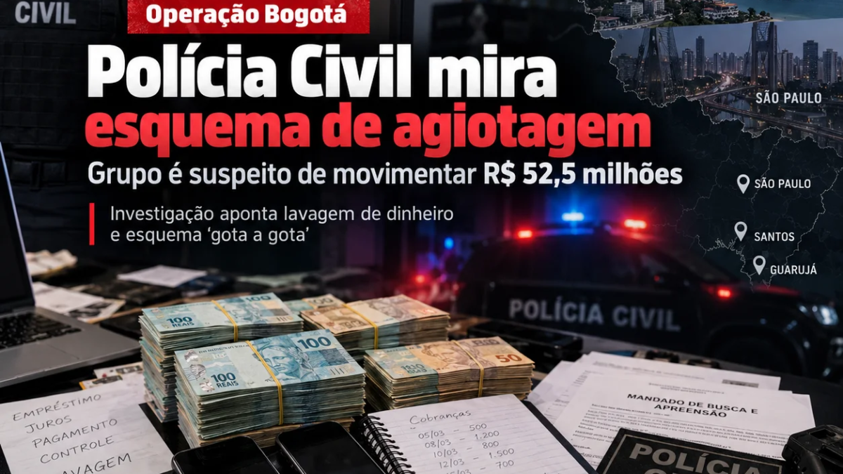 Polícia Civil prende suspeito de agiotagem em operação que movimentou R$ 52,5 milhões