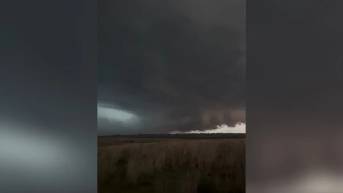 Supercélula provoca temporais e granizo em Alegrete, Rio Grande do Sul