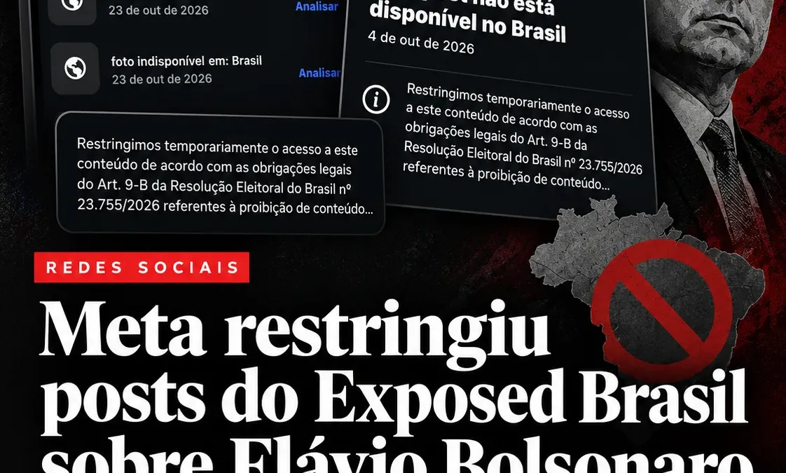 Meta boicote a perfis durante as eleições
