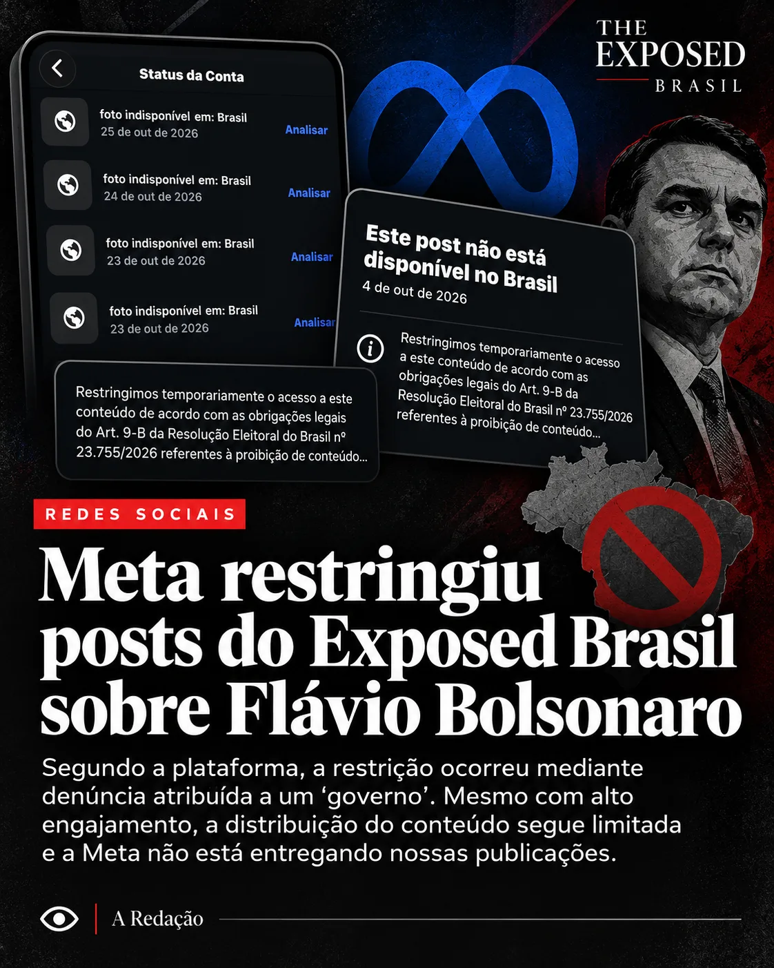 Meta boicote a perfis durante as eleições