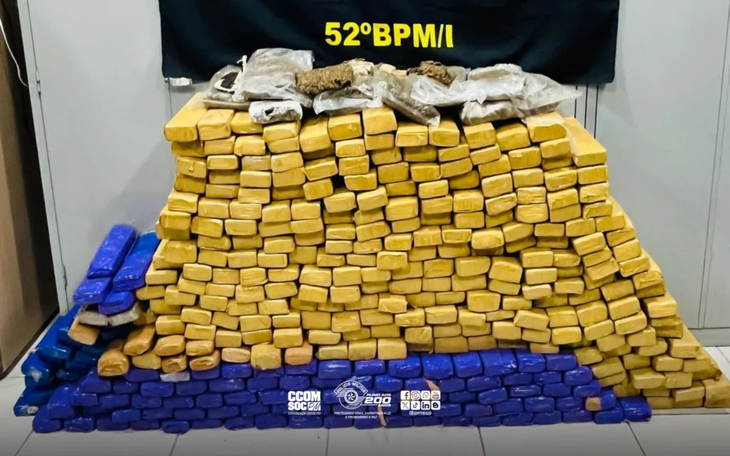 Força Tática apreende 362 kg de maconha em operação em Mirassol, SP