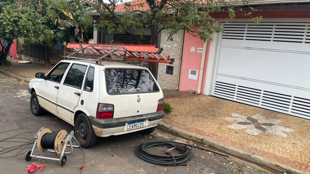 GCM prende dois homens por furto de fios de cobre em Santa Bárbara d’Oeste