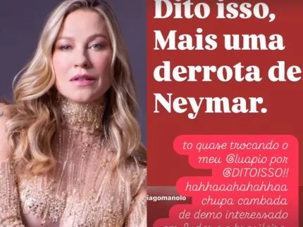 Luana Piovani alfineta Neymar após eleições: “mais uma derrota”