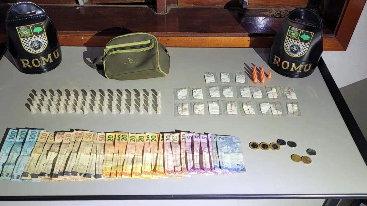 ROMU prende homem por tráfico de drogas em adega de Cosmópolis, SP