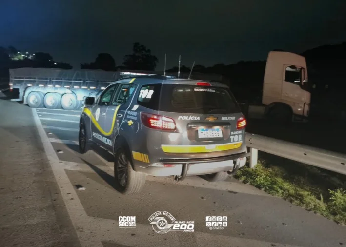 TOR frustra roubo de carga em Itatiba, liberta motorista e recupera caminhão